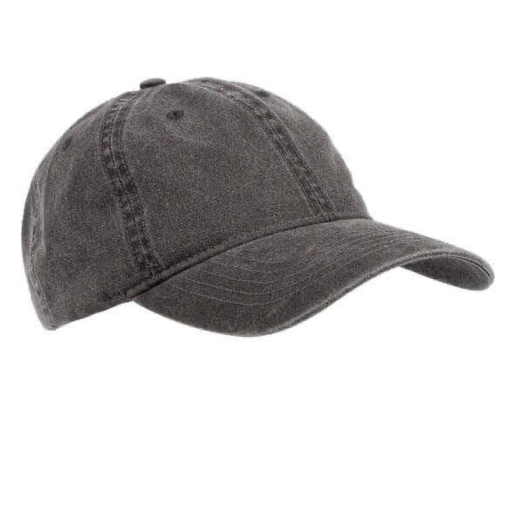Baseball Cap, Washed Black